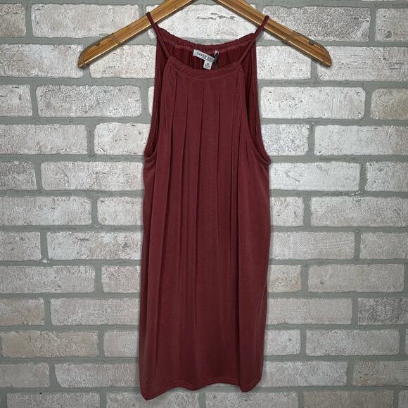 Dark Mauve Sleeveless Tank Top - Picture 1 of 5